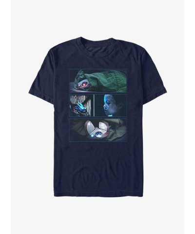 Obi-Wan Kenobi and Young Leia T-Shirt - Men's Blue