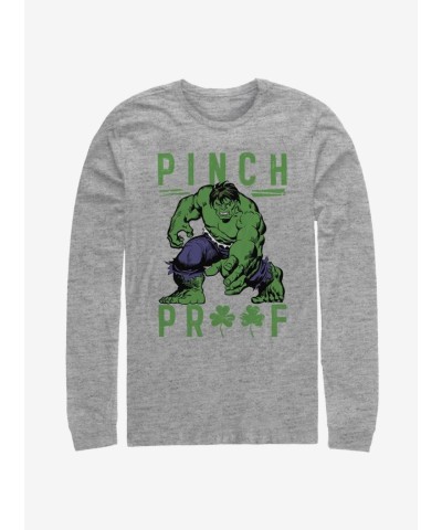 Marvel Grey Hulk Long-Sleeve T-Shirt for Men