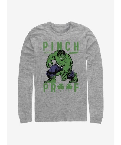 Marvel Grey Hulk Long-Sleeve T-Shirt for Men