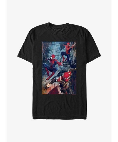 Marvel's Spider-Man No Way Home Spidey Assault T-shirt - Black Men's Size