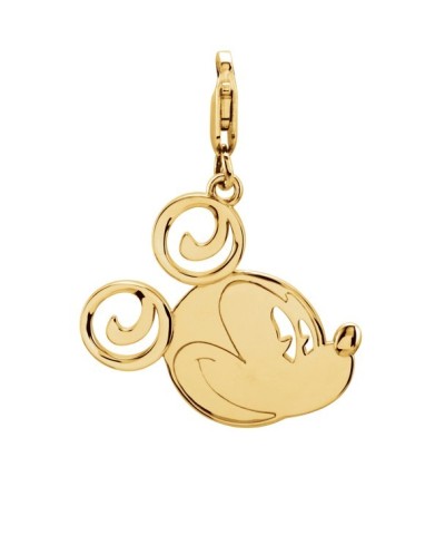 Mickey Mouse Charm - Gold & Silver Options with Lobster Claw Clasp