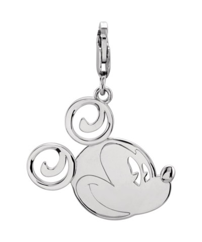 Mickey Mouse Charm - Gold & Silver Options with Lobster Claw Clasp
