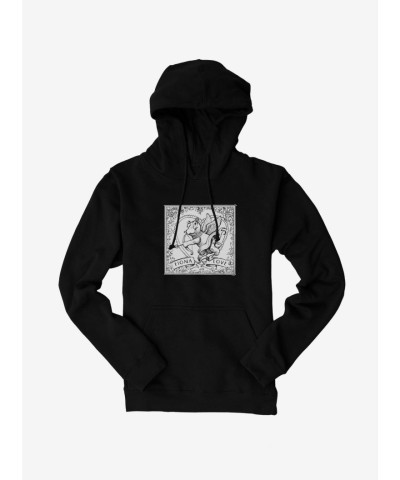 Fiona Hippo Valentine's Day Sketch Men's Hoodie