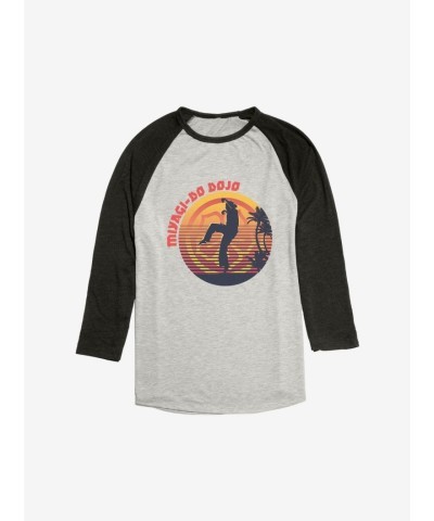 Cobra Kai Miyagi-Do Lightweight Black Raglan for Men