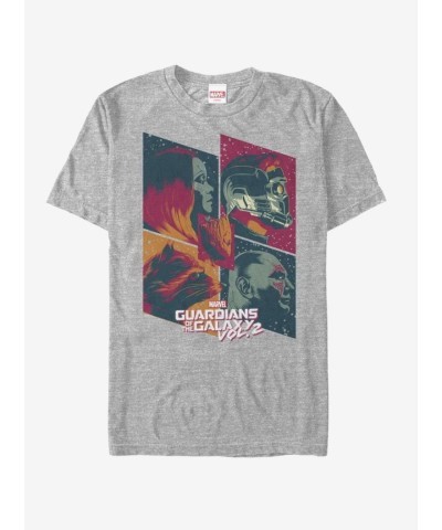 Marvel Guardians of the Galaxy Vol. 2 Team Heather Gray T-Shirt - Unisex