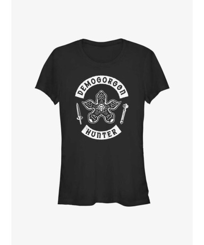 Stranger Things Demogorgon Hunter T-Shirt for Girls - Black
