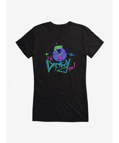 Invader Zim Destroy Girls Junior T-Shirt