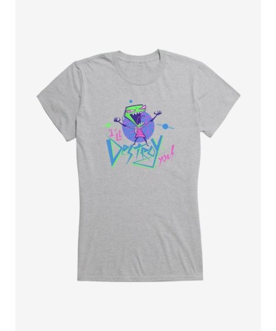 Invader Zim Destroy Girls Junior T-Shirt
