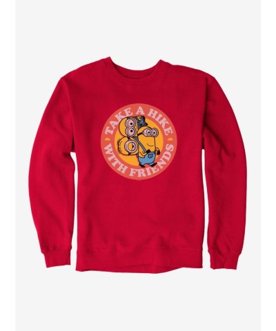 Minions Hike Sweatshirt in Red - Unisex