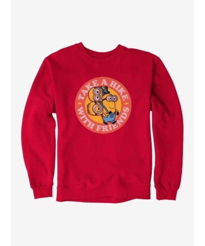 Minions Hike Sweatshirt in Red - Unisex