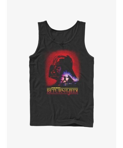 Star Wars Return of the Jedi 40th Anniv Fated Duel Tank Top - Black Men's