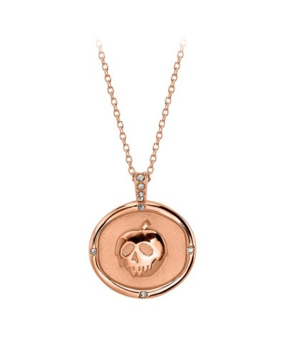 Poison Apple Rose Gold Pendant Necklace for Women - Inspired by Snow White