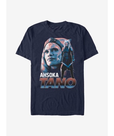 Mandalorian Ahsoka T-Shirt for Men - Lightweight Blue Jedi Shirt