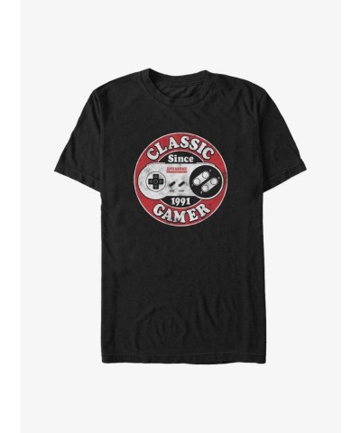 Nintendo Classic Gamer Big & Tall T-Shirt - Unisex Black