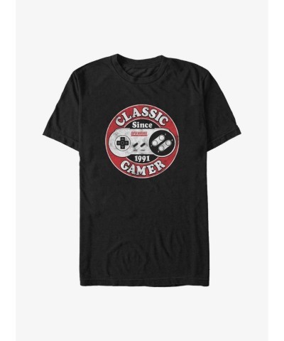 Nintendo Classic Gamer Big & Tall T-Shirt - Unisex Black