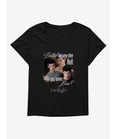 Twilight Jacob T-Shirt for Women - Scoop Neck Plus Size in Black