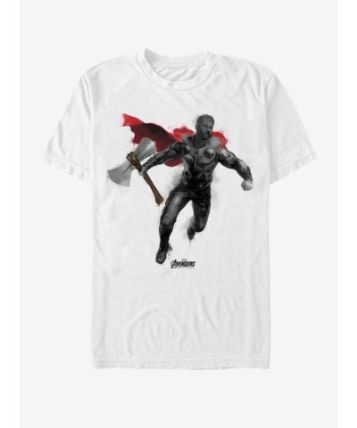 Marvel's Avengers Endgame Thor Cotton T-Shirt - Men's White