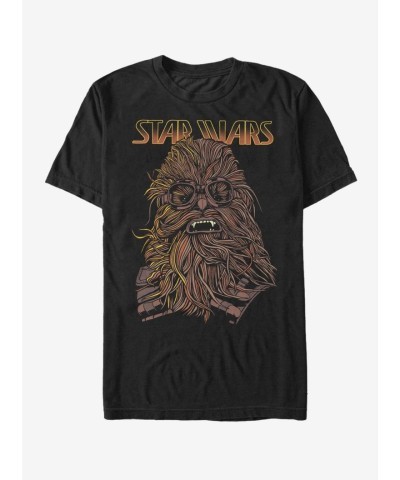 Chewie Goggles Cartoon T-Shirt for Men - Star Wars Edition - BLACK