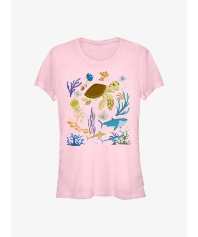 Disney Pixar Finding Nemo Eco-Friendly Girls T-Shirt - Soft Pink