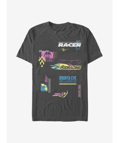 Star Wars Racer Graphic Tee - Grey for Men