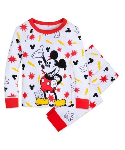 Mickey Mouse Snuggly Pajama Set for Kids