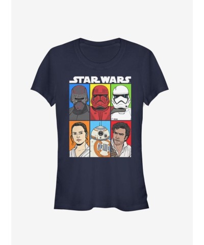 Star Wars: Rise of Skywalker Fitted Tee for Girls - Blue
