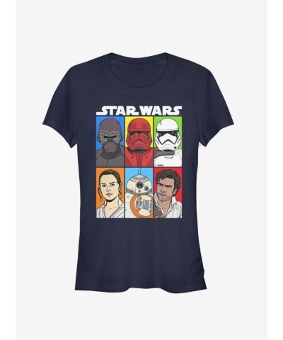Star Wars: Rise of Skywalker Fitted Tee for Girls - Blue