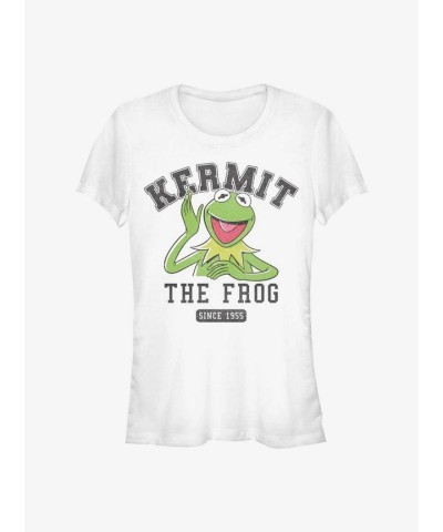 Disney Girls Kermie Muppets Lightweight Tee - White