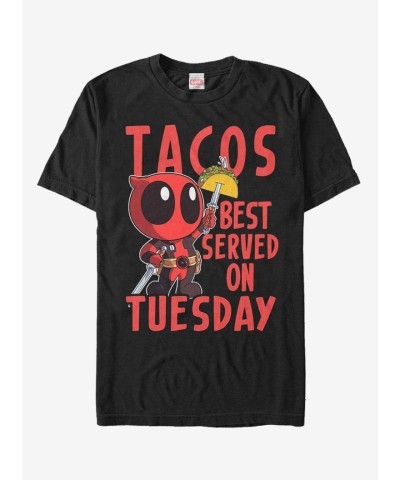 Marvel's Deadpool Taco Tuesday Tee - Black Men's
