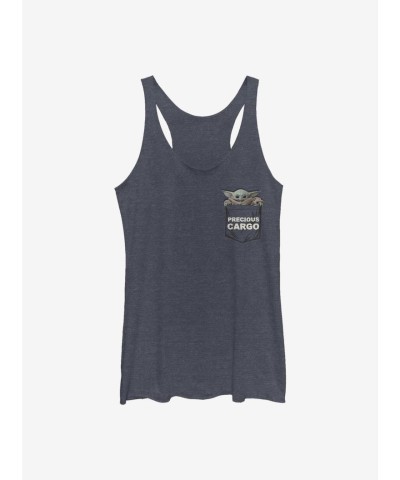 The Mandalorian Child Cargo Girls Comfortable Polyester Tank Top - BLUE