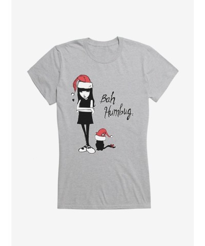 Emily Strange Bah Humbug Lightweight Girls T-Shirt