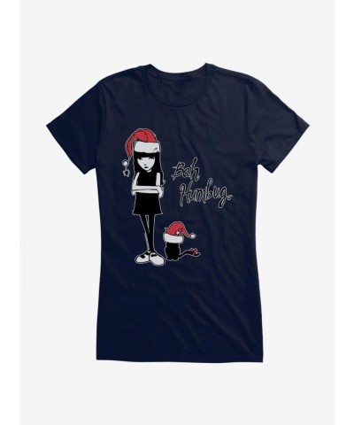 Emily Strange Bah Humbug Lightweight Girls T-Shirt
