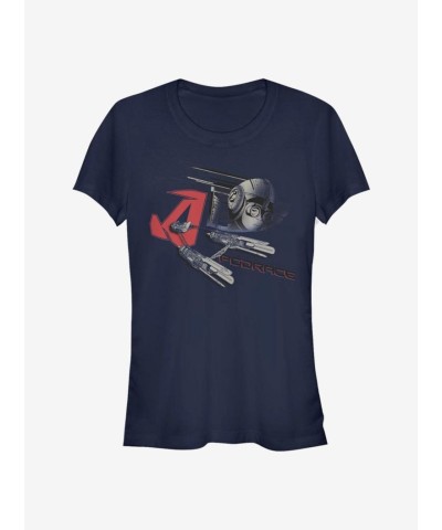 Anakins Pod Girls T-Shirt - Lightweight Blue Junior Size