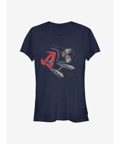 Anakins Pod Girls T-Shirt - Lightweight Blue Junior Size