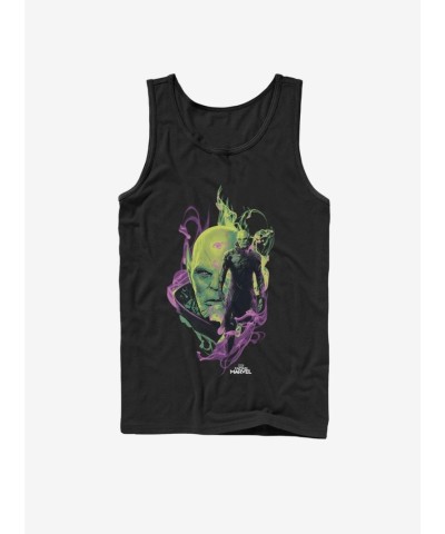 Marvel Captain Marvel Black Smoke Tank Top for Men