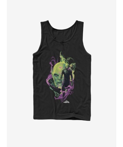Marvel Captain Marvel Black Smoke Tank Top for Men
