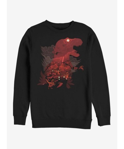 T. Rex Silhouette Unisex Sweatshirt - Black