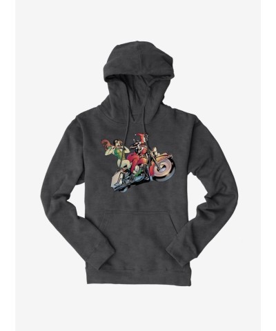 DC Comics Batman Harley Quinn Poison Ivy Hoodie - Men's Comfortable Joyride Fleece