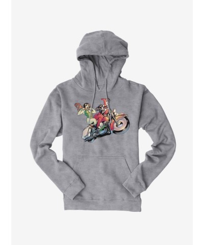 DC Comics Batman Harley Quinn Poison Ivy Hoodie - Men's Comfortable Joyride Fleece