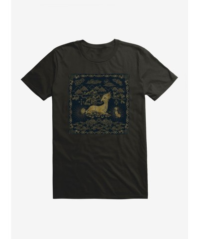 Fantastic Beasts Qilin Flying Print Men's T-Shirt