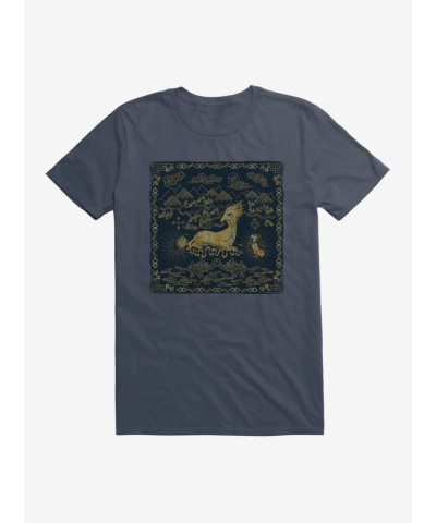 Fantastic Beasts Qilin Flying Print Men's T-Shirt