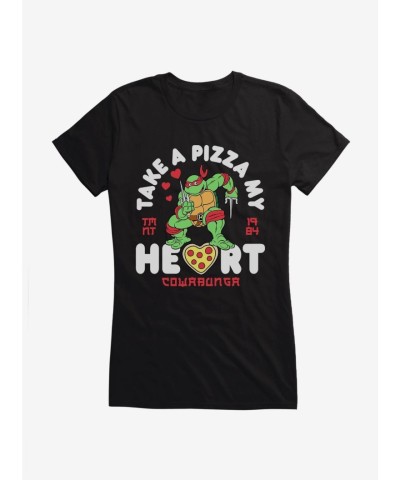 Teenage Mutant Ninja Turtles Pizza Heart Graphic Tee for Girls