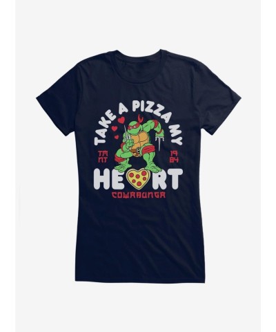 Teenage Mutant Ninja Turtles Pizza Heart Graphic Tee for Girls