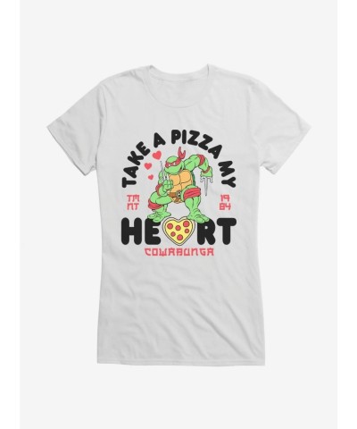 Teenage Mutant Ninja Turtles Pizza Heart Graphic Tee for Girls