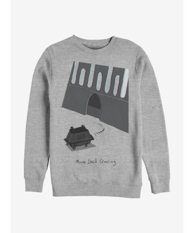 Star Wars Inspired Mouse Droid Grey Crew Sweatshirt for Men