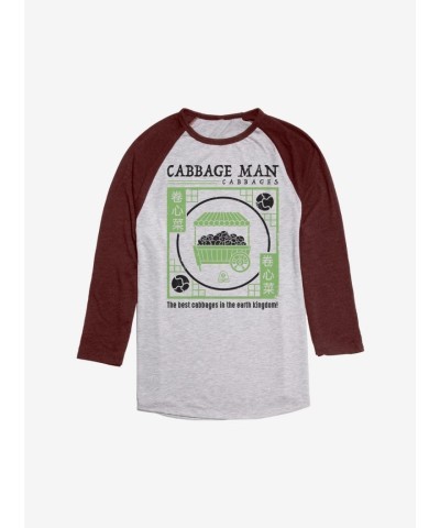 Avatar: The Last Airbender Grey Fan Art Raglan Tee - Men's Size