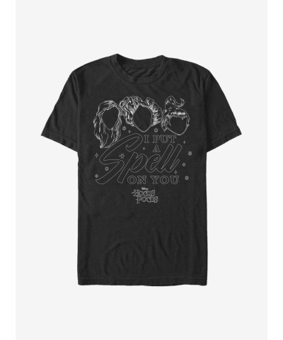 Disney Hocus Pocus Spellcasting Black T-Shirt for Men
