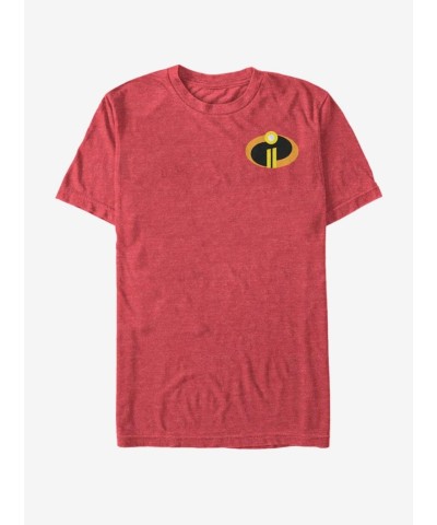 Disney's The Incredibles Logo T-Shirt - Red Men's Edition