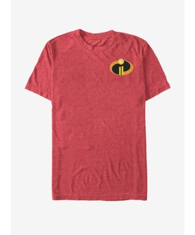 Disney's The Incredibles Logo T-Shirt - Red Men's Edition
