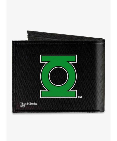 DC Comics Lantern Logo High-Density Canvas Men's Bifold Wallet